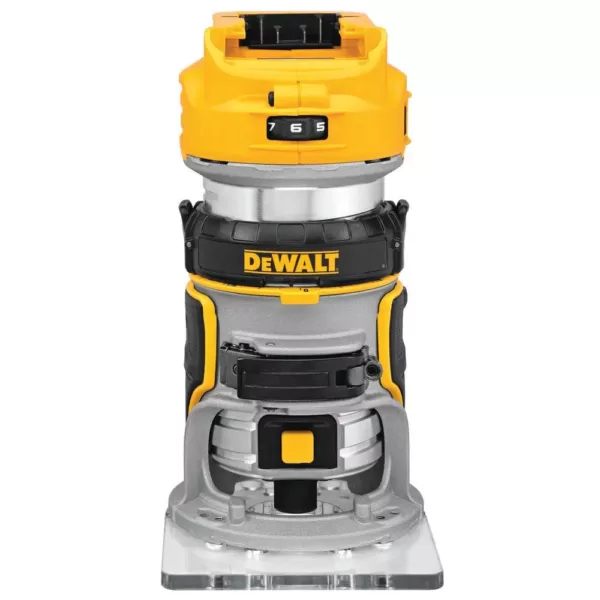 DEWALT 20-Volt MAX XR Cordless Brushless Compact Router with (1) 20-Volt Battery 5.0Ah