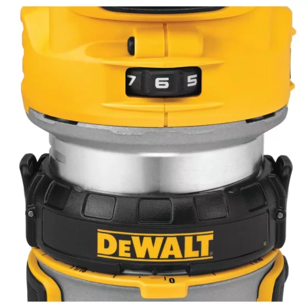 DEWALT 20-Volt MAX XR Cordless Brushless Compact Router with (1) 20-Volt Battery 3.0Ah & Charger