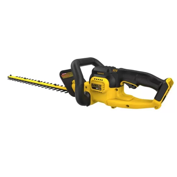 DEWALT 22 in. 20V MAX Lithium-Ion Cordless Hedge Trimmer with (1) 5.0Ah Battery, (1) 3.0Ah Battery and Charger Included