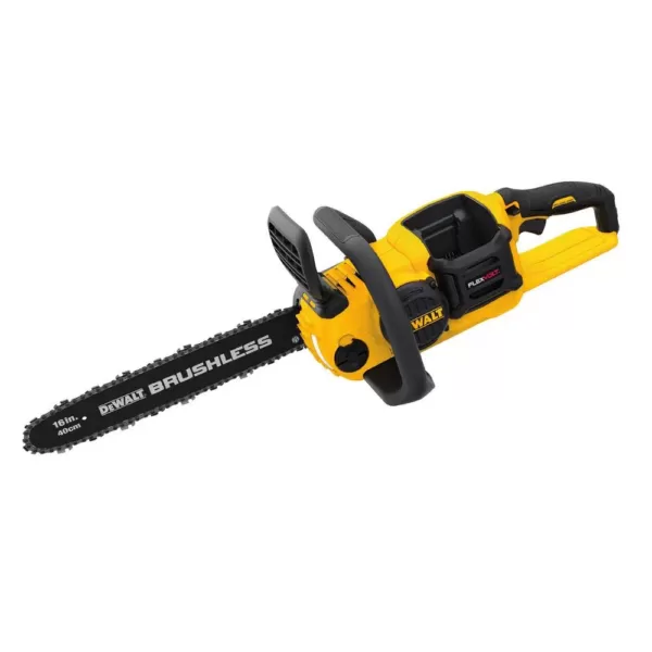 DEWALT 15 in. 60V MAX Cordless FLEXVOLT Brushless String Grass Trimmer w/(1)3.0Ah Battery & Charger w/Bonus Chainsaw(Tool Only)