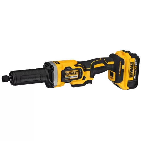 DEWALT 20-Volt MAX Cordless Brushless 1-1/2 in. Variable Speed Die Grinder with (2) 20-Volt 4.0Ah Batteries & Charger