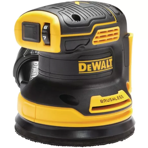 DEWALT 20-Volt MAX XR Cordless Brushless 5 in. Random Orbital Sander with (2) 20-Volt Batteries 5.0Ah & Charger