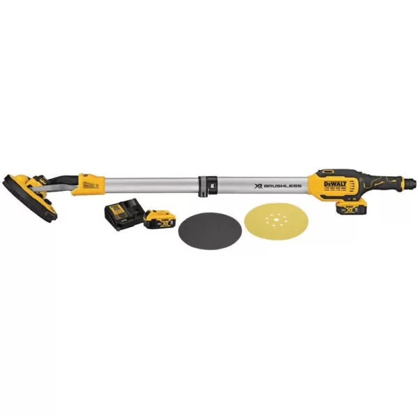 DEWALT 20-Volt MAX Cordless 9 in. Drywall Sander with (2) 20-Volt 5.0Ah Batteries & Charger