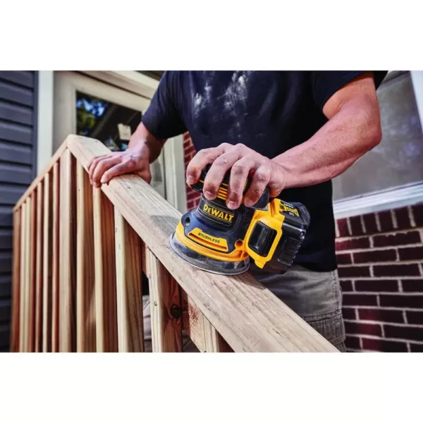 DEWALT 20-Volt MAX XR Li-Ion Cordless Brushless 5 in. Random Orbital Sander (Tool-Only) with 20-Volt Li-Ion (1) 5.0Ah Battery