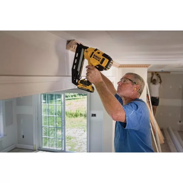 DEWALT 20-Volt MAX 16-Gauge Cordless Angled Nailer Kit with Bonus Bare 20-Volt MAX Cordless Compact Drill/Driver