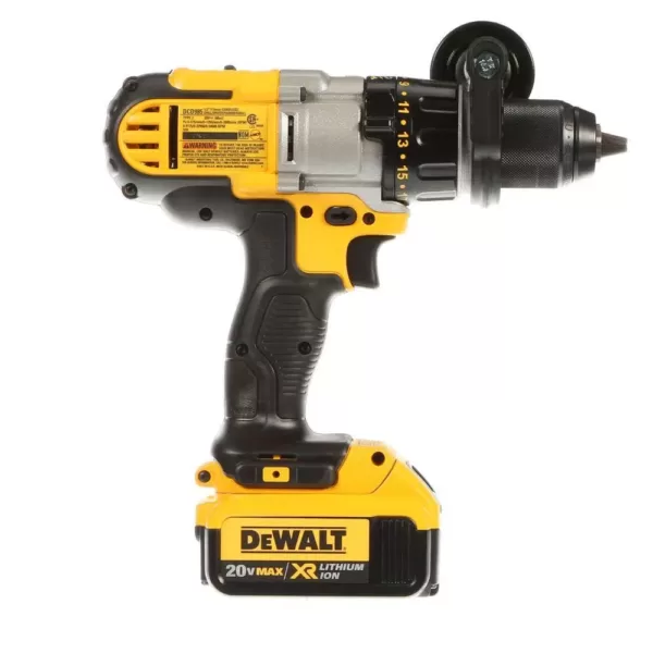 DEWALT 20-Volt MAX Cordless Premium 3-Speed 1/2 in. Hammer Drill with (2) 20-Volt 4.0Ah Batteries, Charger & Case