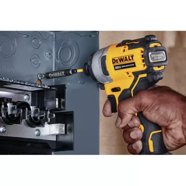 DEWALT ATOMIC 20-Volt MAX Cordless Brushless Compact 1/4 in. Impact Driver, (1) 20-Volt 1.3Ah Battery, Charger & Bag