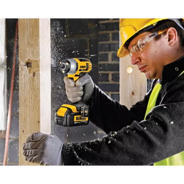 DEWALT 20-Volt MAX Cordless 1/4 in. Impact Driver, (1) 20-Volt 3.0Ah Battery & Charger