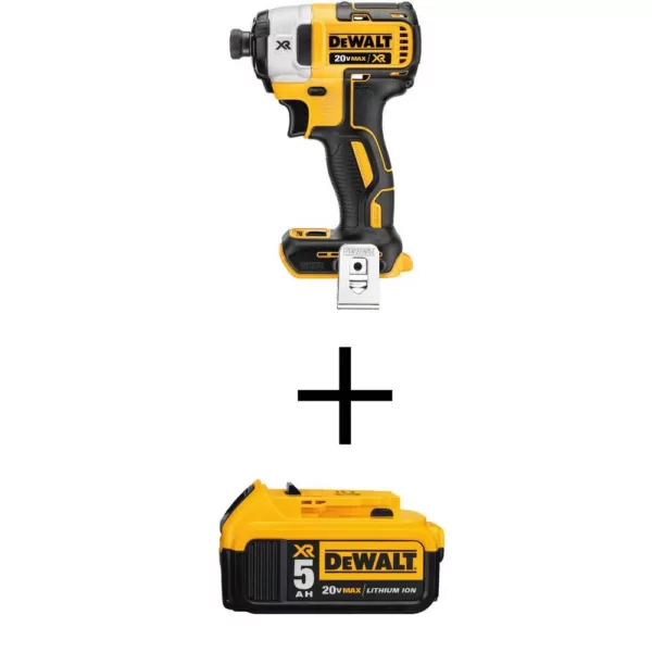 DEWALT 20-Volt MAX XR Cordless Brushless 3-Speed 1/4 in. Impact Driver with (1) 20-Volt 5.0Ah Battery