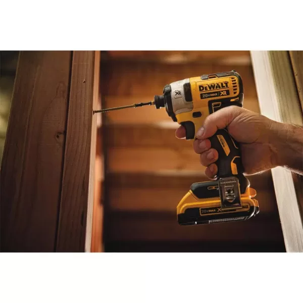 DEWALT 20-Volt MAX XR Cordless Brushless 3-Speed 1/4 in. Impact Driver with (2) 20-Volt 4.0Ah Batteries & Charger