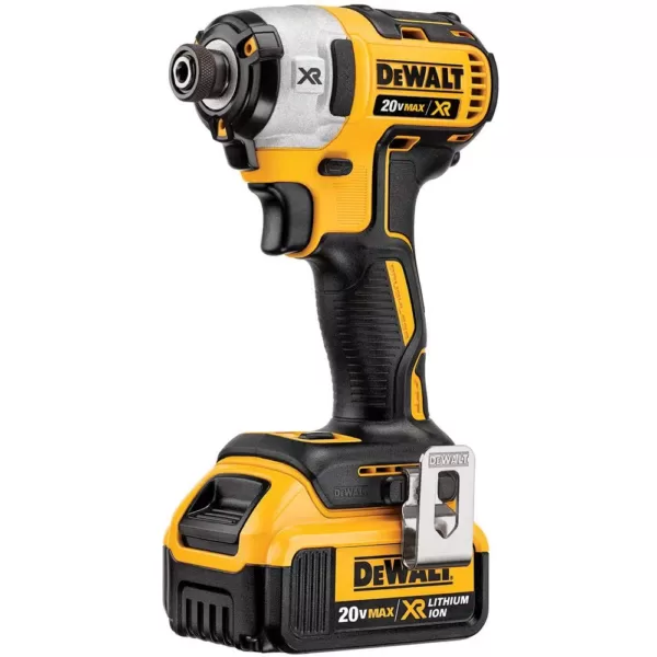 DEWALT 20-Volt MAX XR Lithium-Ion Cordless Brushless 1/4 in. 3-Speed Impact Driver Kit with Bonus 142-Piece Mechanics Tool Set