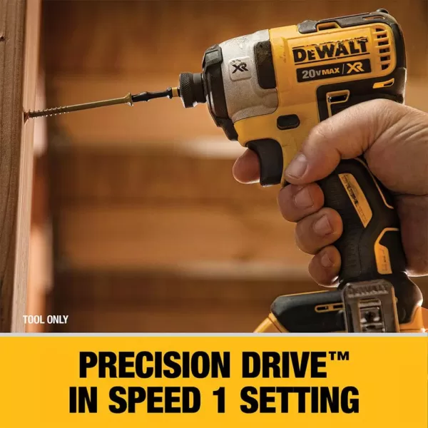 DEWALT 20-Volt MAX XR Cordless Brushless 3-Speed 1/4 in. Impact Driver with (1) 20-Volt 5.0Ah Battery & Charger