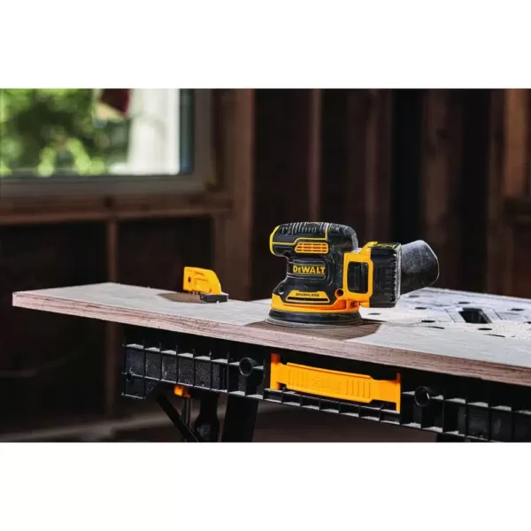 DEWALT 20-Volt MAX XR Cordless Brushless 3-Speed 1/4 in. Impact Driver, (1) 20-Volt 5.0Ah Battery & 5 in. Random Orbital Sander