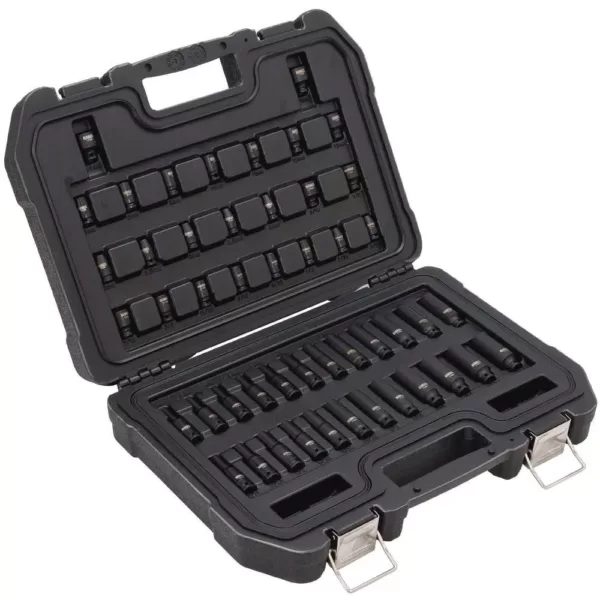 DEWALT 1/4 in. Drive Metric and SAE Impact Socket Set (48-Piece)