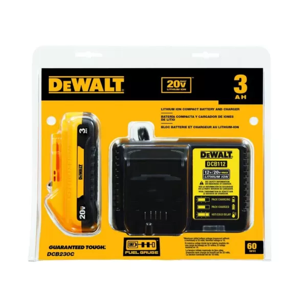 DEWALT 20-Volt MAX XR Cordless Brushless 1/2 in. Mid-Range Impact Wrench with Detent Pin Anvil, (1) 20-Volt 3.0Ah Battery