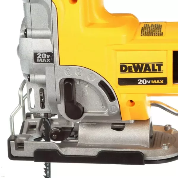 DEWALT 20-Volt MAX Lithium-Ion Cordless Jig Saw (Tool-Only) with 20-Volt MAX Compact Lithium-Ion 3.0 Ah Battery Pack