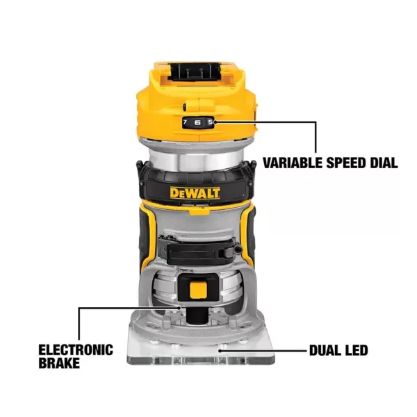 DEWALT 20-Volt MAX XR Cordless Brushless Jigsaw with Brushless Router