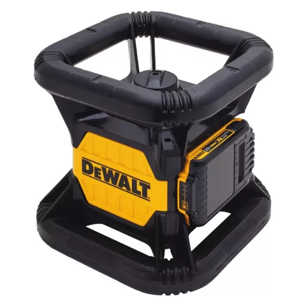 DEWALT 20-Volt MAX Lithium-Ion Red Rotary Red Laser Level, 20-Volt Battery 2Ah, Charger, TSTAK Storage Case & Bonus Stand