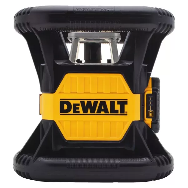 DEWALT 20-Volt MAX Lithium-Ion Red Rotary Tough Red Laser Level, 20-Volt Battery 2Ah, Charger, TSTAK Storage Case & Bonus Stand