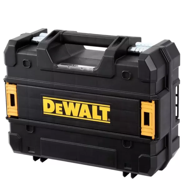 DEWALT 12-Volt MAX Lithium-Ion 100 ft. Red Self-Leveling 5-Spot & Cross Line Laser Level with (4) AA Batteries & TSTAK Case