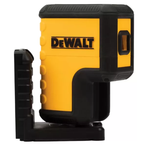 DEWALT 120 ft. Green Self-Leveling 3-Spot Laser Level with (2) AA Batteries & Case