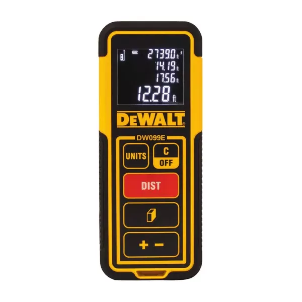 DEWALT Self-Leveling Red Line Laser Level with 100 ft. Laser Distance Measurer