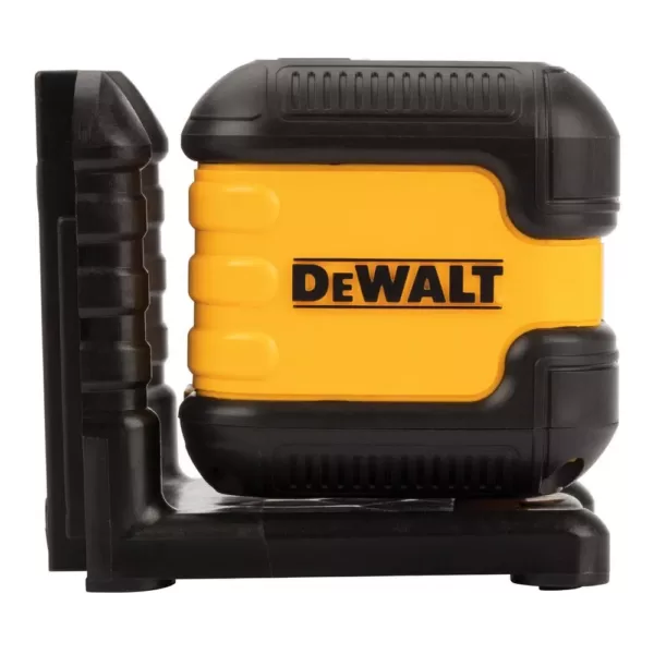 DEWALT 40 ft. Red Self-Leveling Cross Line Laser Level with (2) AA Batteries & Case