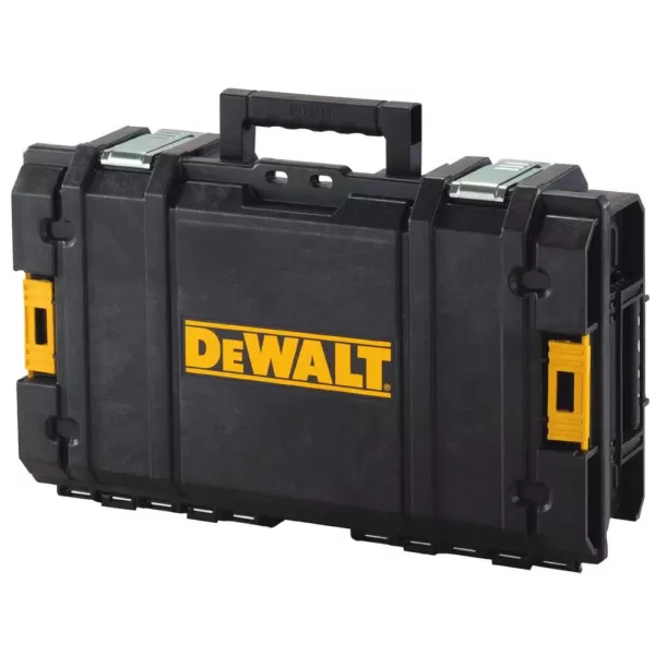 DEWALT 165 ft. Green Self-Leveling Cross Line Laser Level with Bonus 22 in. ToughSystem Tool Box