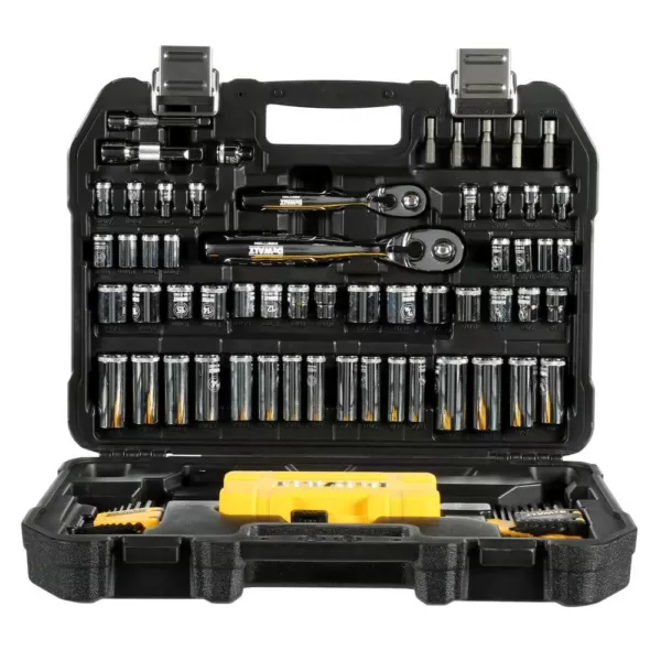 DEWALT 1/4 in. x 3/8 in. Drive Polished Chrome Mechanics Tool Set (108-Piece)