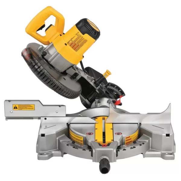 DEWALT 15 Amp Corded 10 in. Compound Single Bevel Miter Saw with Bonus Heavy-Duty Miter Saw Stand