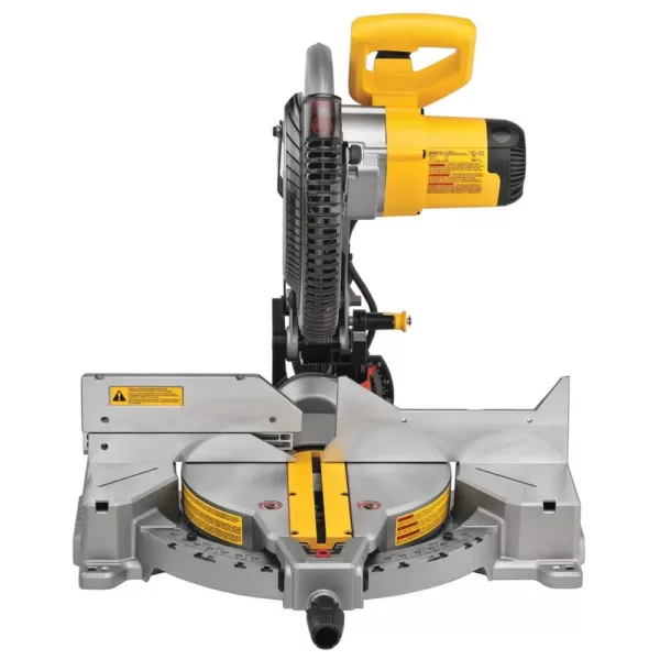 DEWALT 15 Amp Corded 12 in. Compound Single Bevel Miter Saw with Bonus Heavy Duty Miter Saw Stand