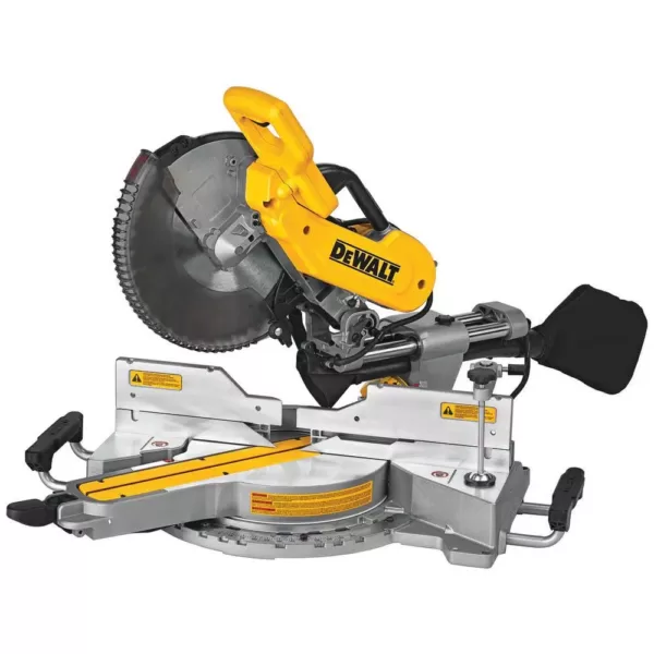 DEWALT 15 Amp Corded 12 in. Double-Bevel Sliding Compound Miter Saw with Heavy-Duty Miter Saw Stand