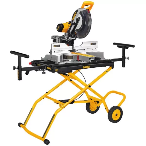 DEWALT 15 Amp Corded 12 in. Sliding Miter Saw with Rolling Miter Saw Stand