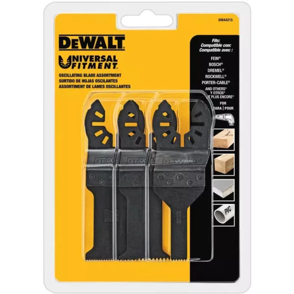 DEWALT Oscillating Blade Set (3-Piece)