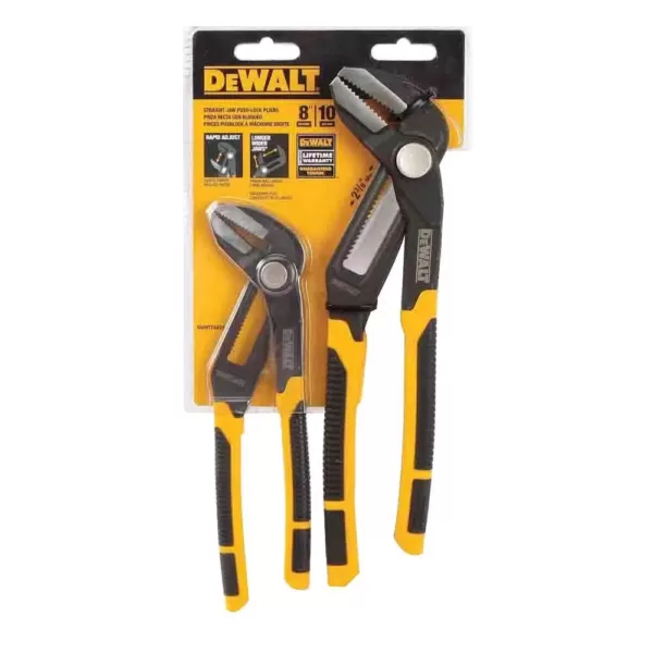 DEWALT Straight Jaw Push Lock Pliers Set (2-Piece)