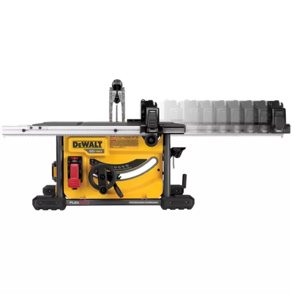 DEWALT FLEXVOLT 60-Volt MAX  Cordless Brushless 8-1/4 in. Table Saw Kit with (1) FLEXVOLT 6.0Ah Battery