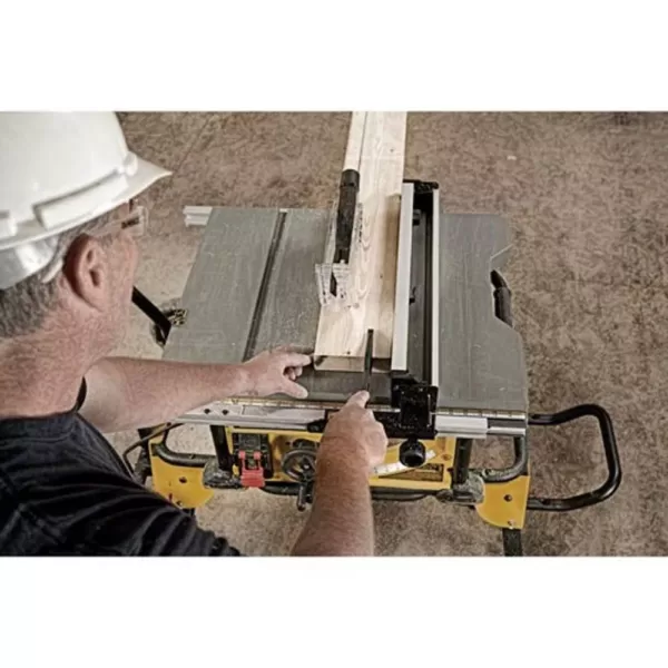 DEWALT 15 Amp Corded 10 in. Job Site Table Saw with Rolling Stand