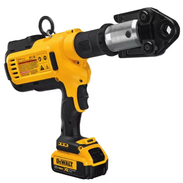 DEWALT 20-Volt MAX Cordless Press Tool, (6) Press Jaws Sized 1/2 in. to 2 in., (2) 20-Volt 4.0Ah Batteries & Charger