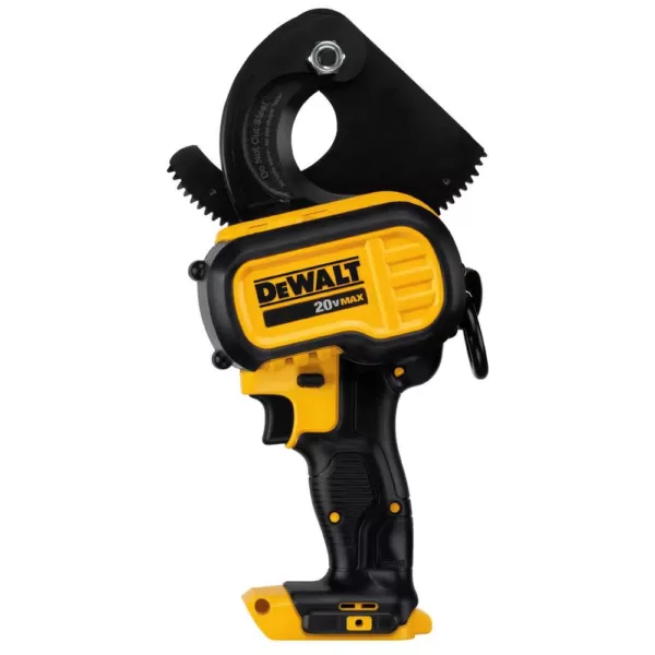 DEWALT 20-Volt MAX Cordless Died Cable Crimping Tool with (2) 20-Volt 4.0Ah Batteries, Charger, Case & Cable Cutting Tool