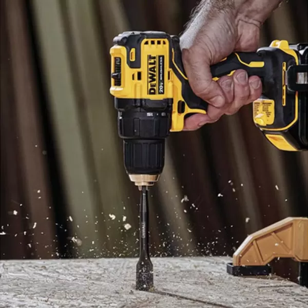 DEWALT ATOMIC 20-Volt MAX Cordless Brushless Compact 1/2 in. Drill/Driver, (2) 20-Volt 1.3Ah Batteries, Charger & Bag