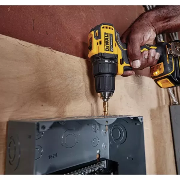 DEWALT ATOMIC 20-Volt MAX Cordless Brushless Compact 1/2 in. Drill/Driver, (2) 20-Volt 1.3Ah & (1) 20-Volt 5.0Ah Batteries