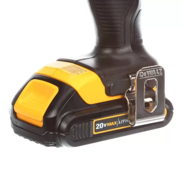 DEWALT 20-Volt MAX Cordless Compact 1/2 in. Drill/Drill Driver with (2) 20-Volt 1.3Ah Batteries, Charger & Bag