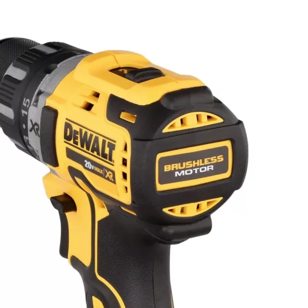 DEWALT 20-Volt MAX XR Cordless Brushless 1/2 in. Drill/Driver with (3) 20-Volt 5.0Ah Batteries & Charger