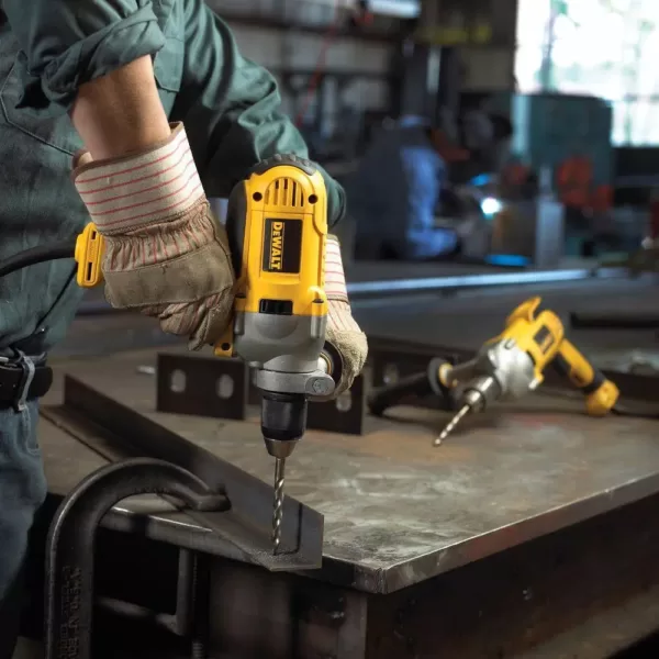 DEWALT 1/2 in. (13 mm) Variable Speed Reversing Mid-Handle Grip Drill with Keyless Chuck