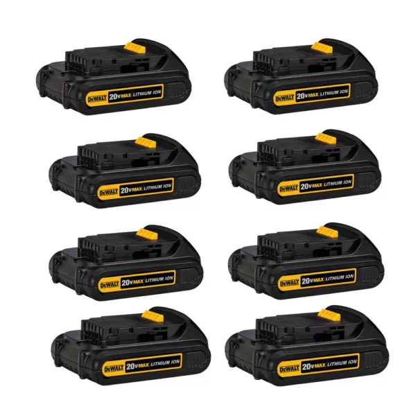 DEWALT 20-Volt MAX Compact Lithium-Ion 1.5Ah Battery Pack (8-Pack)