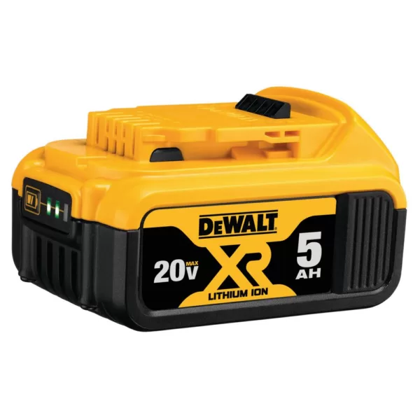 DEWALT 20-Volt MAX Lithium-Ion 3.0 Ah Compact Battery with (1) 20-V Battery 5.0 Ah