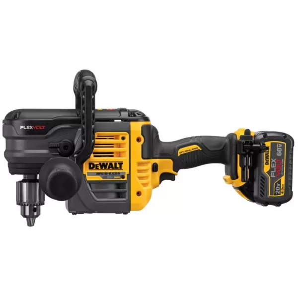 DEWALT FLEXVOLT 60-Volt MAX Cordless Brushless 1/2 in. Stud & Joist Drill, (2) FLEXVOLT 6.0Ah Batteries & Angle Grinder