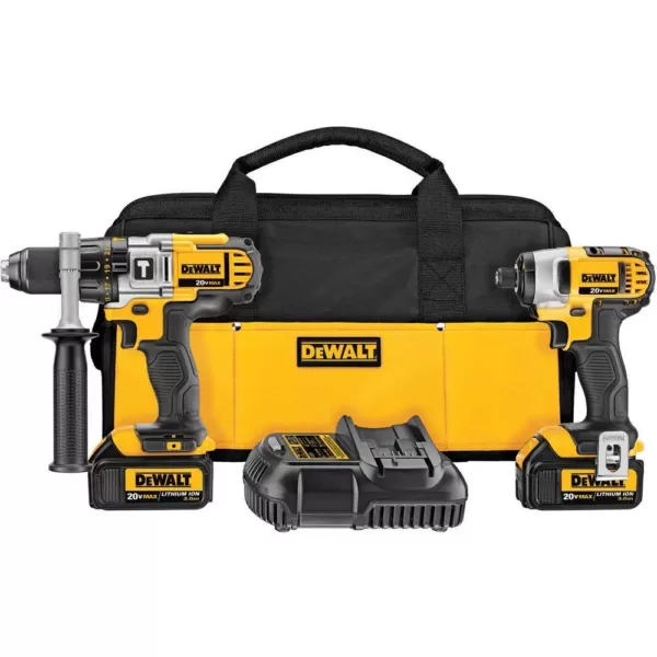 DEWALT 20-Volt MAX Cordless Hammer Drill/Impact Driver Combo Kit (2-Tool) with (2) 20-Volt 3.0Ah Batteries & Charger