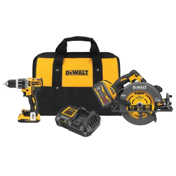 DEWALT FLEXVOLT 60-Volt Lithium-Ion Cordless Combo Kit (2-Tool)