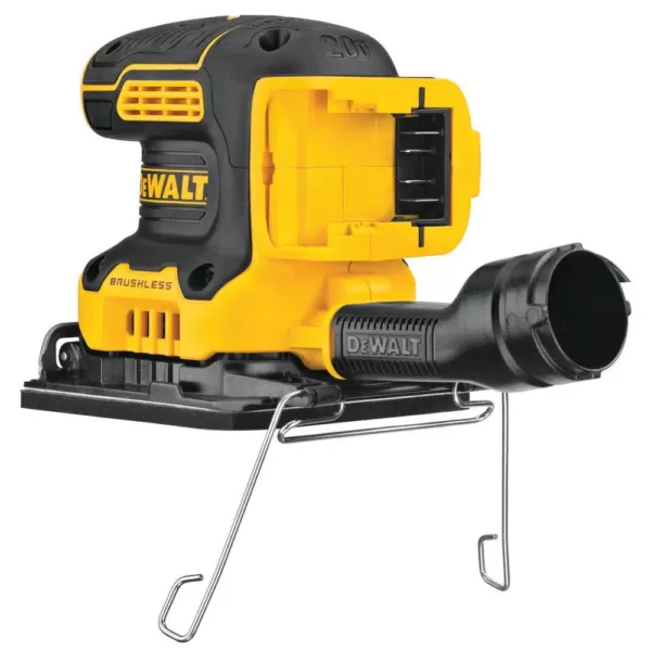 DEWALT 20-Volt MAX XR Cordless Brushless 1/4 Sheet Sander with 5 in. Random Orbital Sander & (1) 20-Volt Battery 5.0Ah